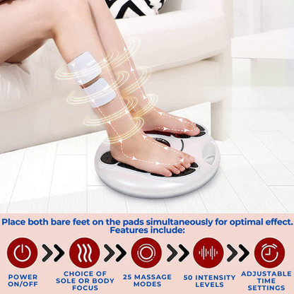 Premium TENS EMS foot circulation stimulator electric massager