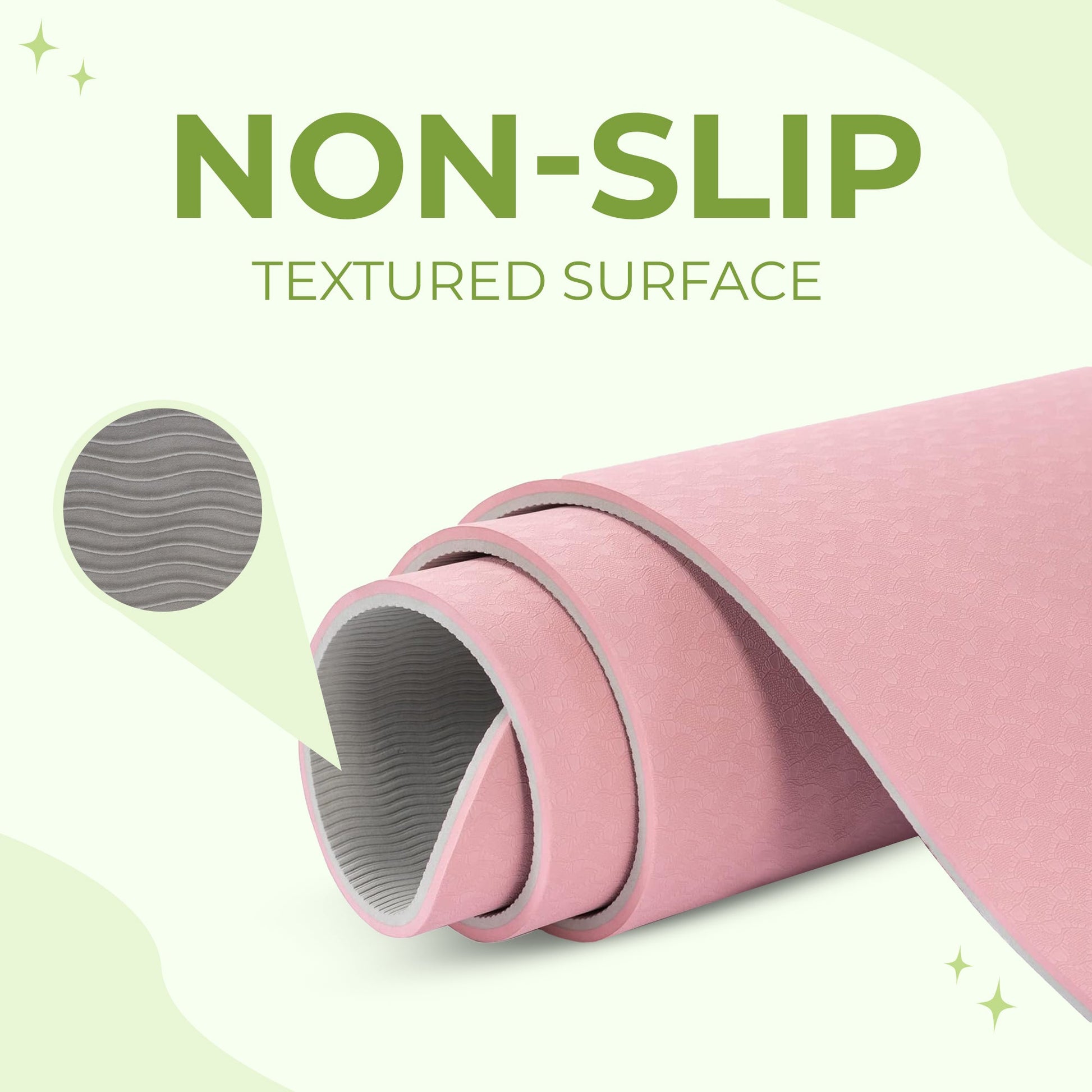 Premium yoga mat cushioned for every pose