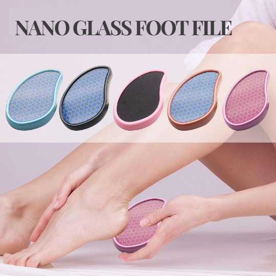Nano glass foot file painless callus and dead skin remover