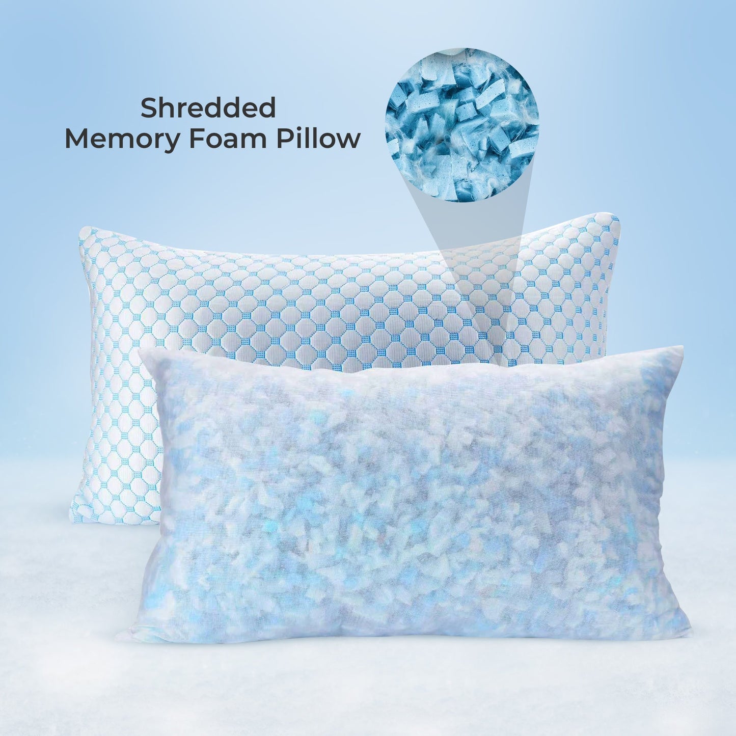 Cooling gel-infused pillow for hot sleepers