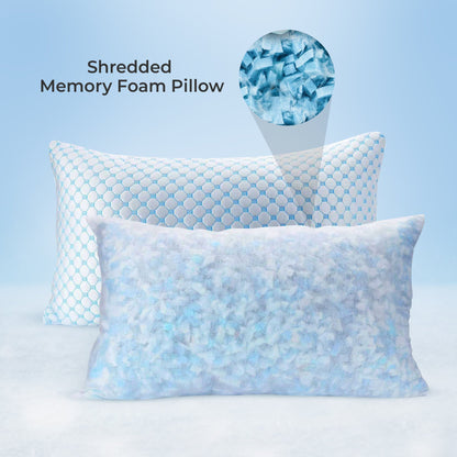 Cooling gel-infused pillow for hot sleepers