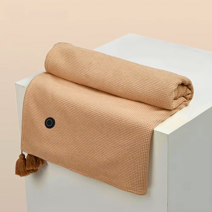 Cordless USB heated shawl wearable heat wrap for shoulders and back
