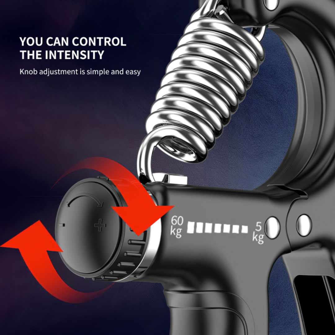 Adjustable 10-60kg hand gripper grip strength trainer