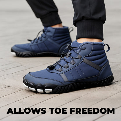 Winter barefoot shoes warm and cozy insulated