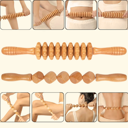 Professional wood therapy massage tool set for body sculpting maderoterapia