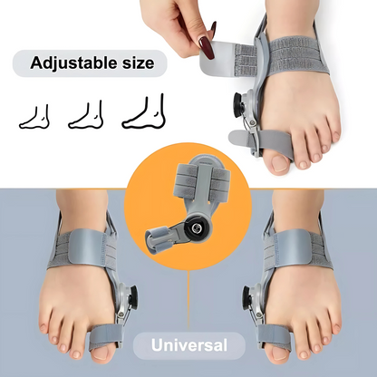 Adjustable orthopedic bunion corrector toe realignment splint