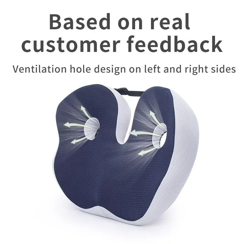 Ergonomic memory foam seat cushion office and car