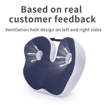 Ergonomic memory foam seat cushion office and car