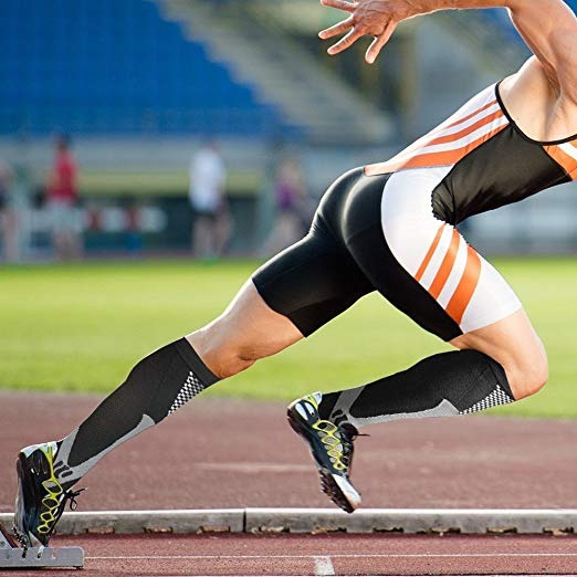 All-day compression socks for lower leg fatigue and swelling