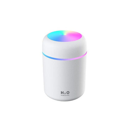 Mini portable USB cool mist humidifier for desk, car, and travel