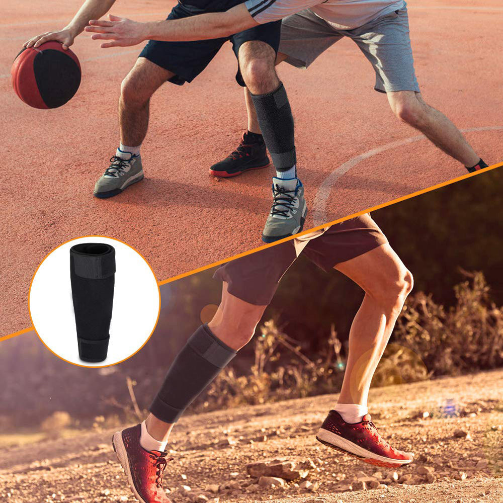 Adjustable calf compression wrap for shin splints and calf strain recovery