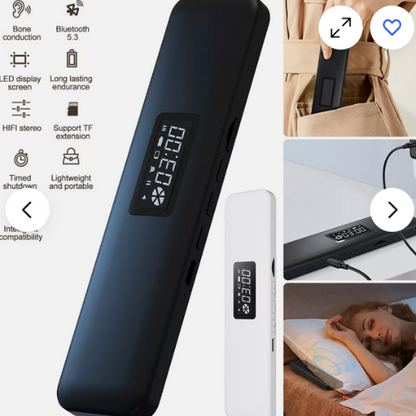 Slim under-pillow Bluetooth sleep speaker for side sleepers