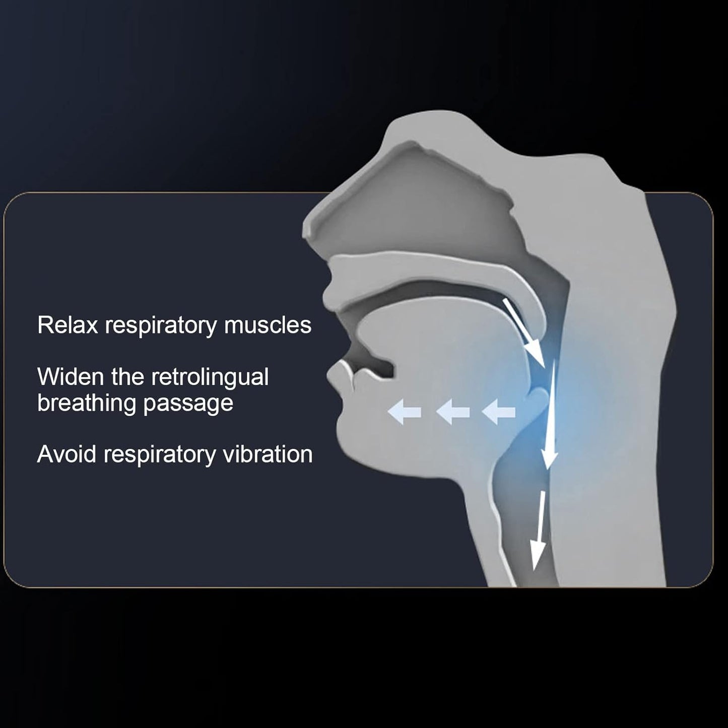 Micro CPAP anti-snoring portable airflow device