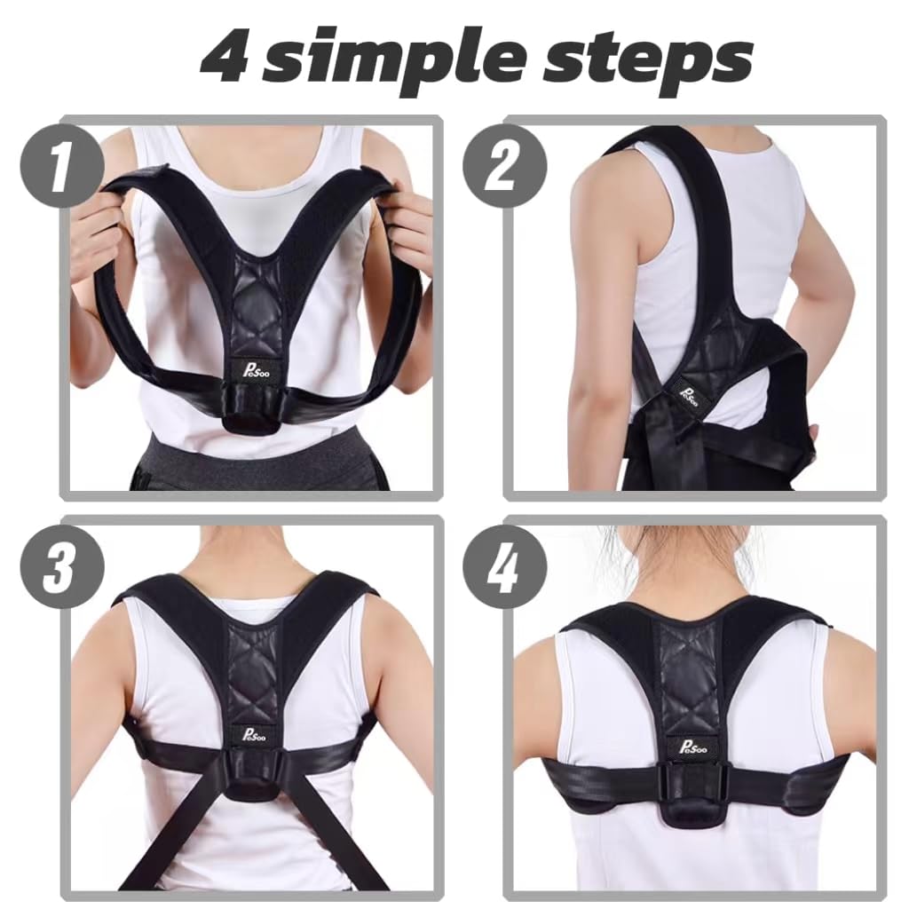 Adjustable posture corrector slouching support