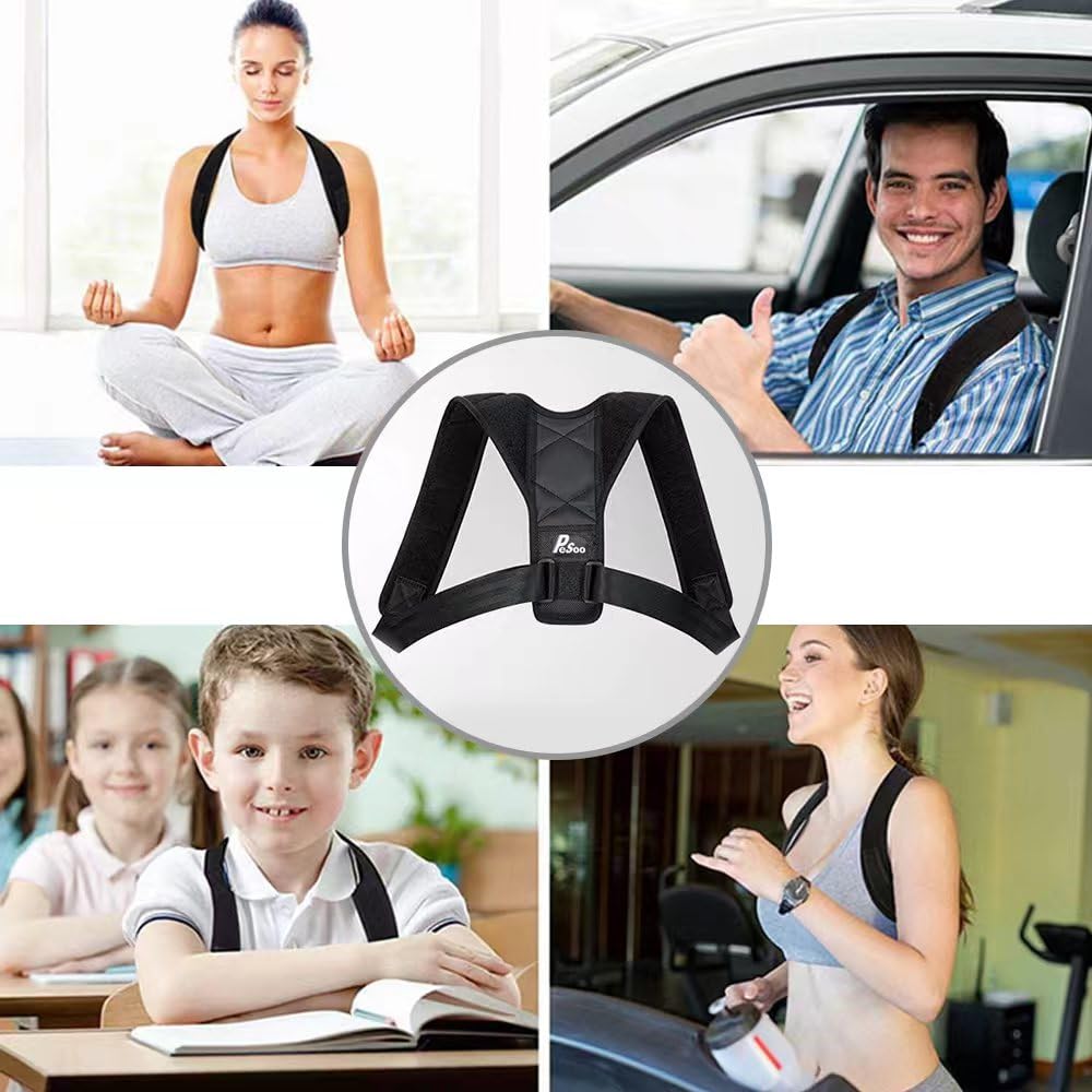Adjustable posture corrector slouching support