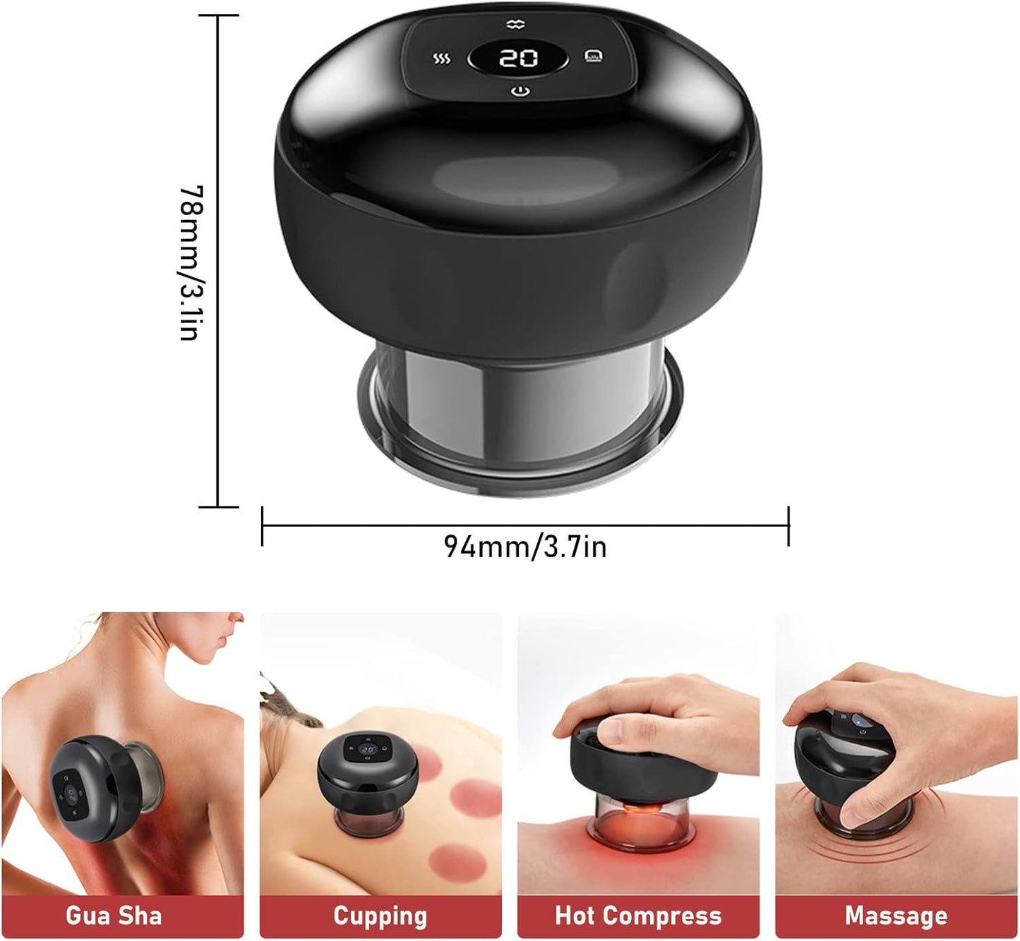 Electric cupping massager detox circulation therapy