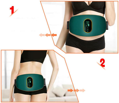 Heated abdominal massager digestion bloating relief