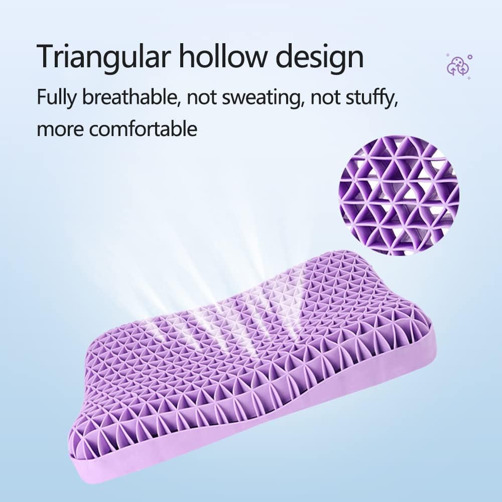 Zero-pressure cervical floating-feel memory foam pillow