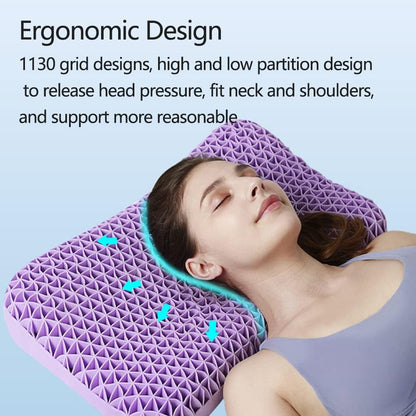 Zero-pressure cervical floating-feel memory foam pillow