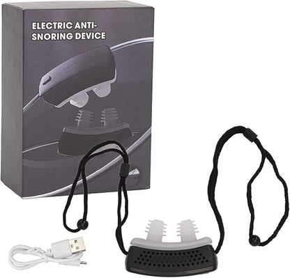 Micro CPAP anti-snoring portable airflow device