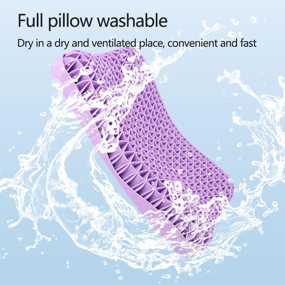 Zero-pressure cervical floating-feel memory foam pillow