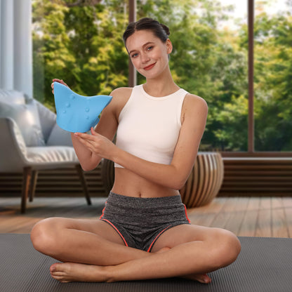 Neck relaxer stretcher cervical tension release pillow