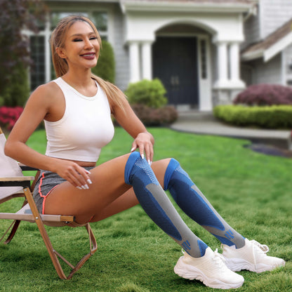 All-day compression socks for lower leg fatigue and swelling