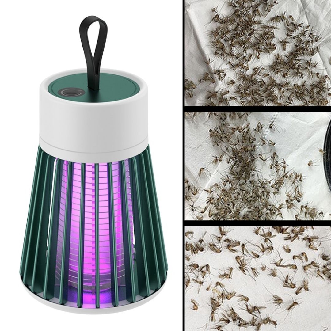 USB rechargeable UV mosquito zapper lamp silent insect trap