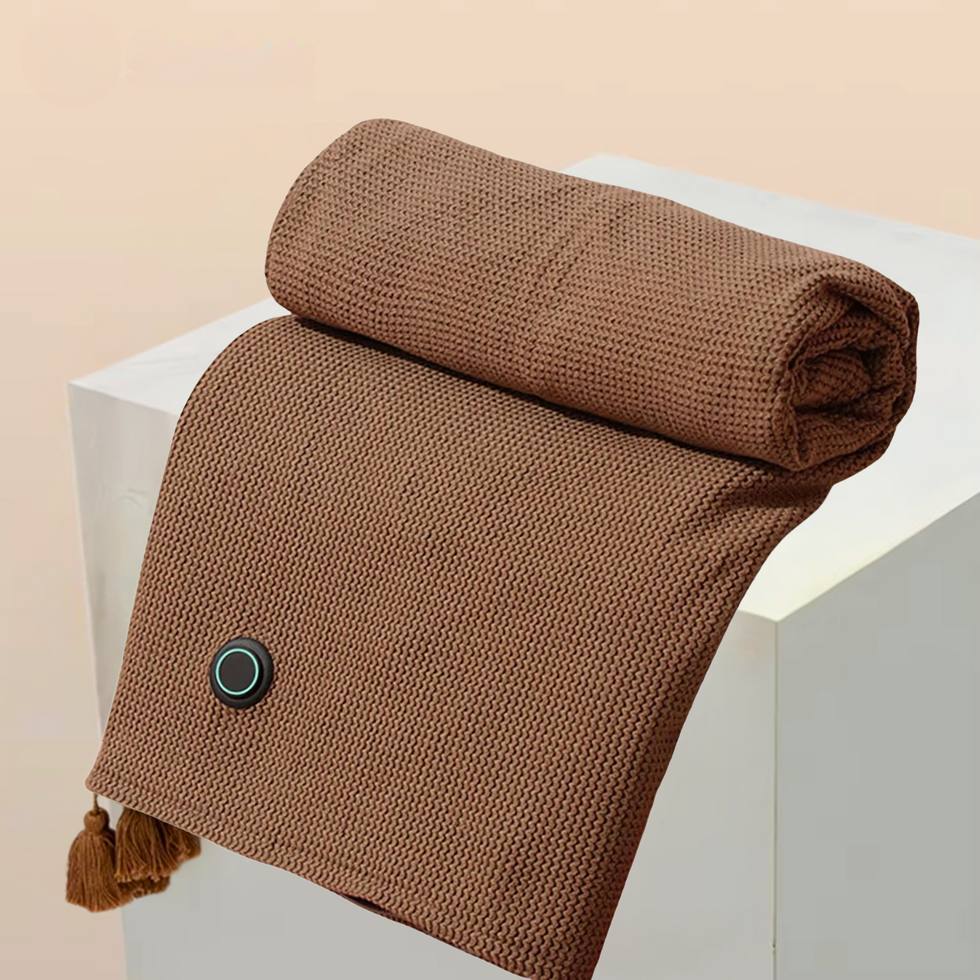 Cordless USB heated shawl wearable heat wrap for shoulders and back