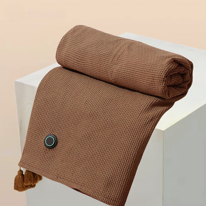 Cordless USB heated shawl wearable heat wrap for shoulders and back