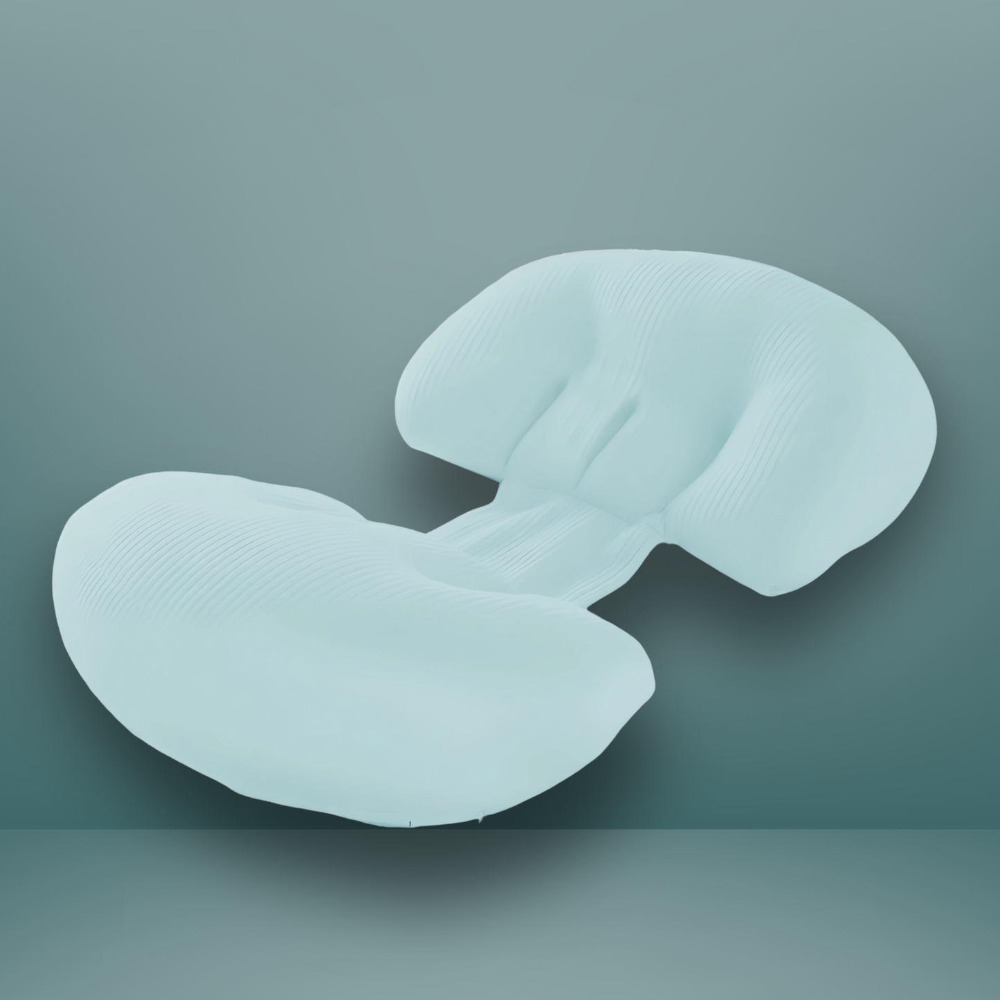 Maternity butterfly pillow for pregnancy belly and back support