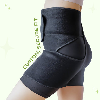 Hip support compression belt SI joint stabilization