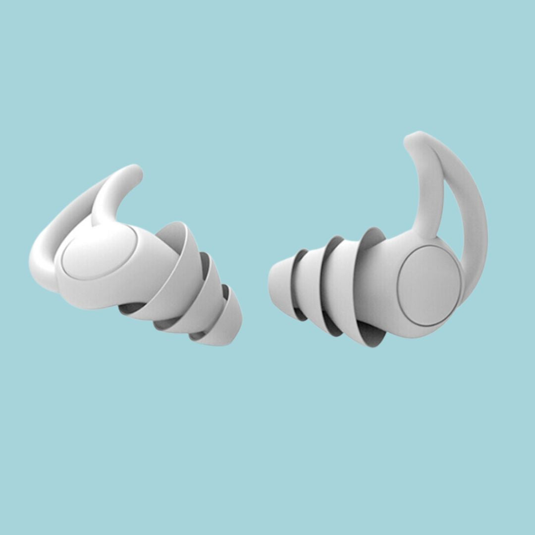 Reusable soft silicone sleep earplugs with 25dB noise reduction