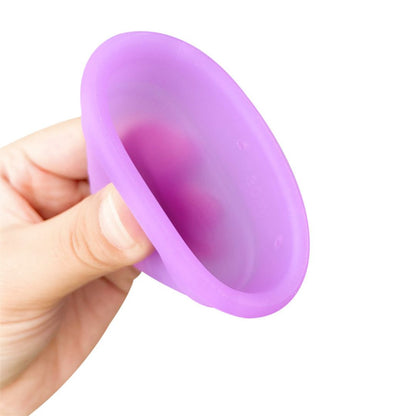 Medical-grade silicone reusable menstrual cup with 12-hour leak protection