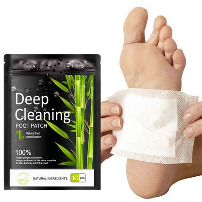 Natural bamboo vinegar detox foot patches with ginger cleansing pads