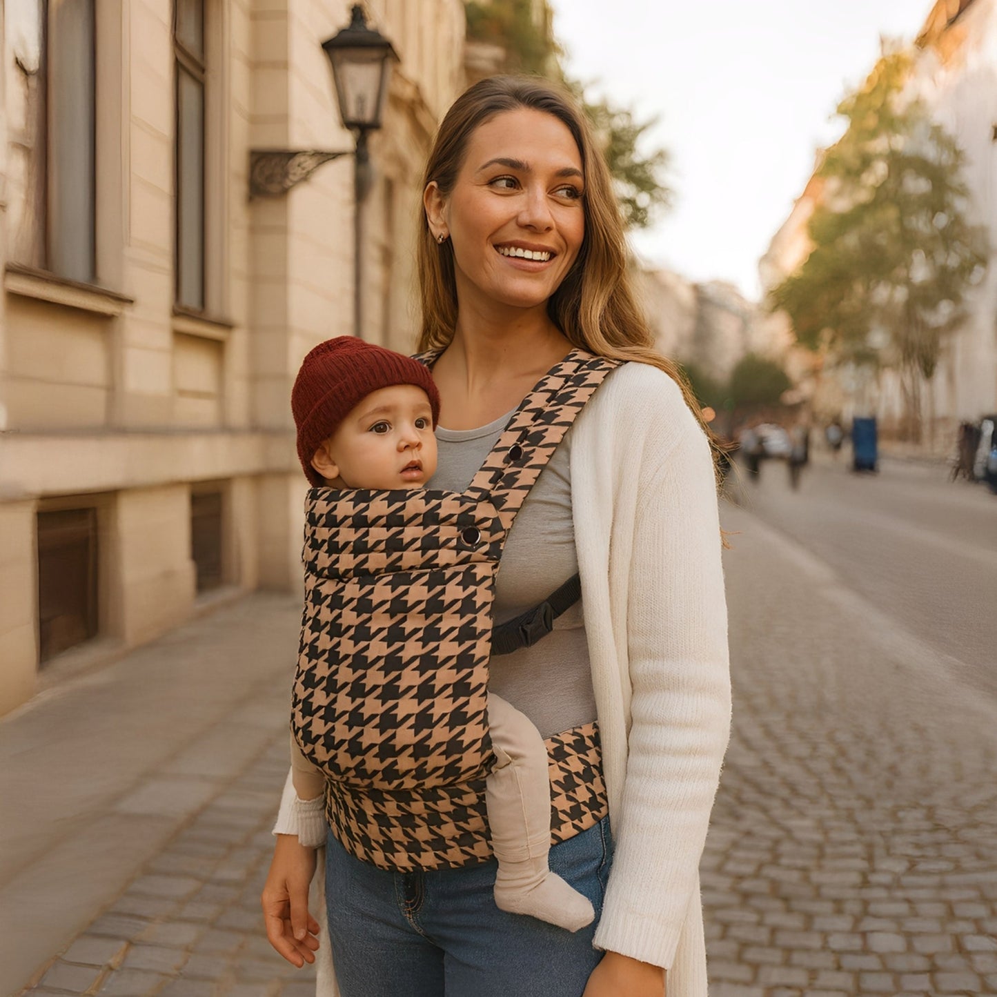 Classic ergonomic baby carrier for newborn to toddler