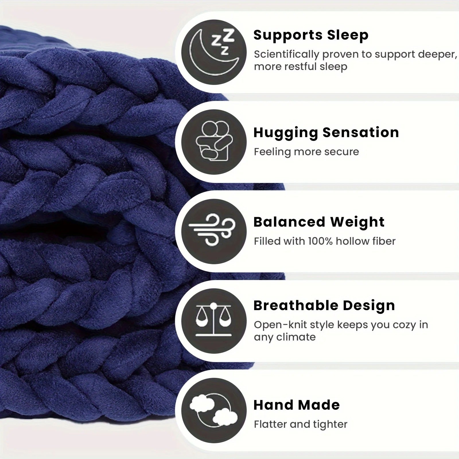 Therapeutic weighted blanket calming pressure sleep
