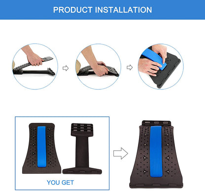 Back stretcher spine decompression device upper and lower back