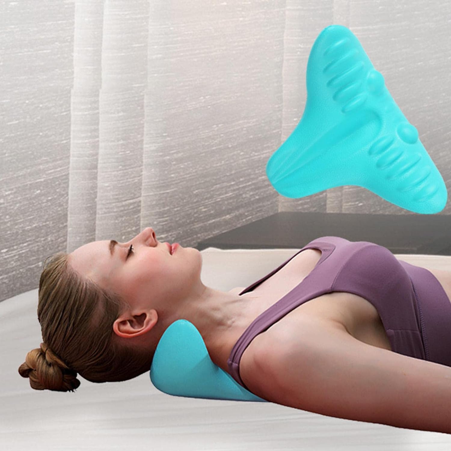 Cervical neck relaxing stretcher decompression tool