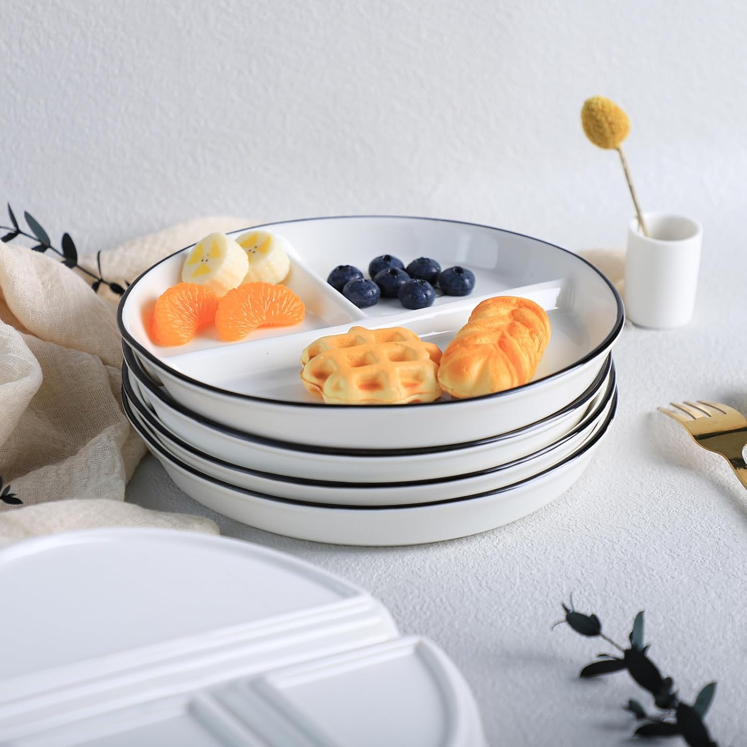 Portion control plate balanced eating for weight management