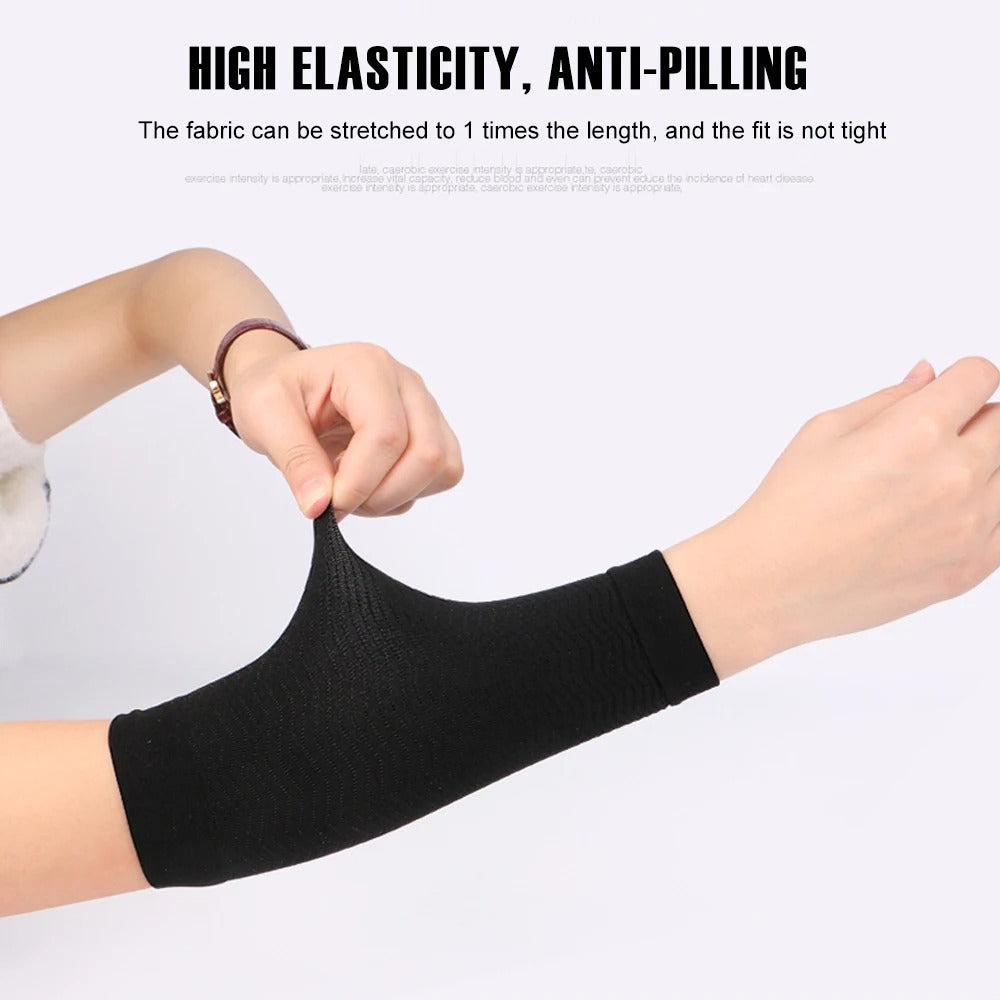 Compression sleeves muscle support and circulation boost
