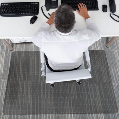 Workstation floor protector mat for office chair