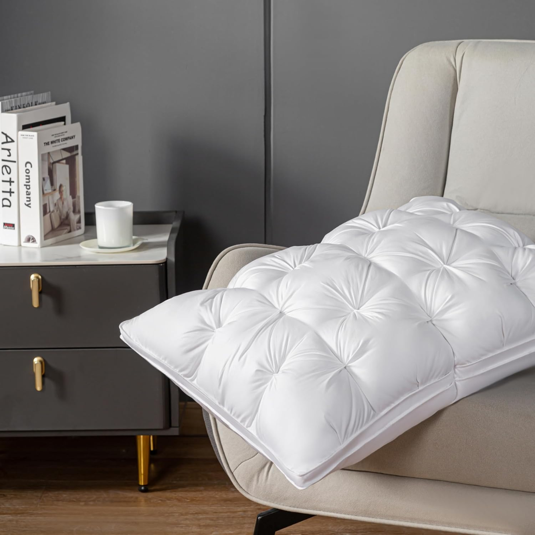 Goose down luxurious all-night comfort pillow