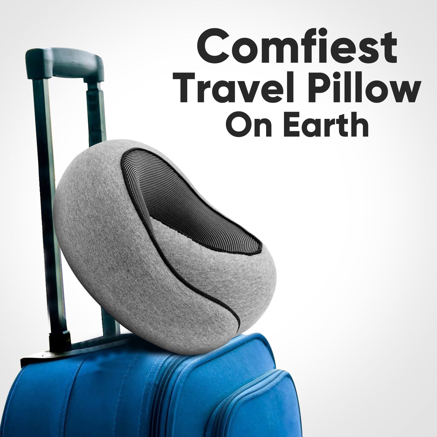 Memory foam travel neck pillow full support