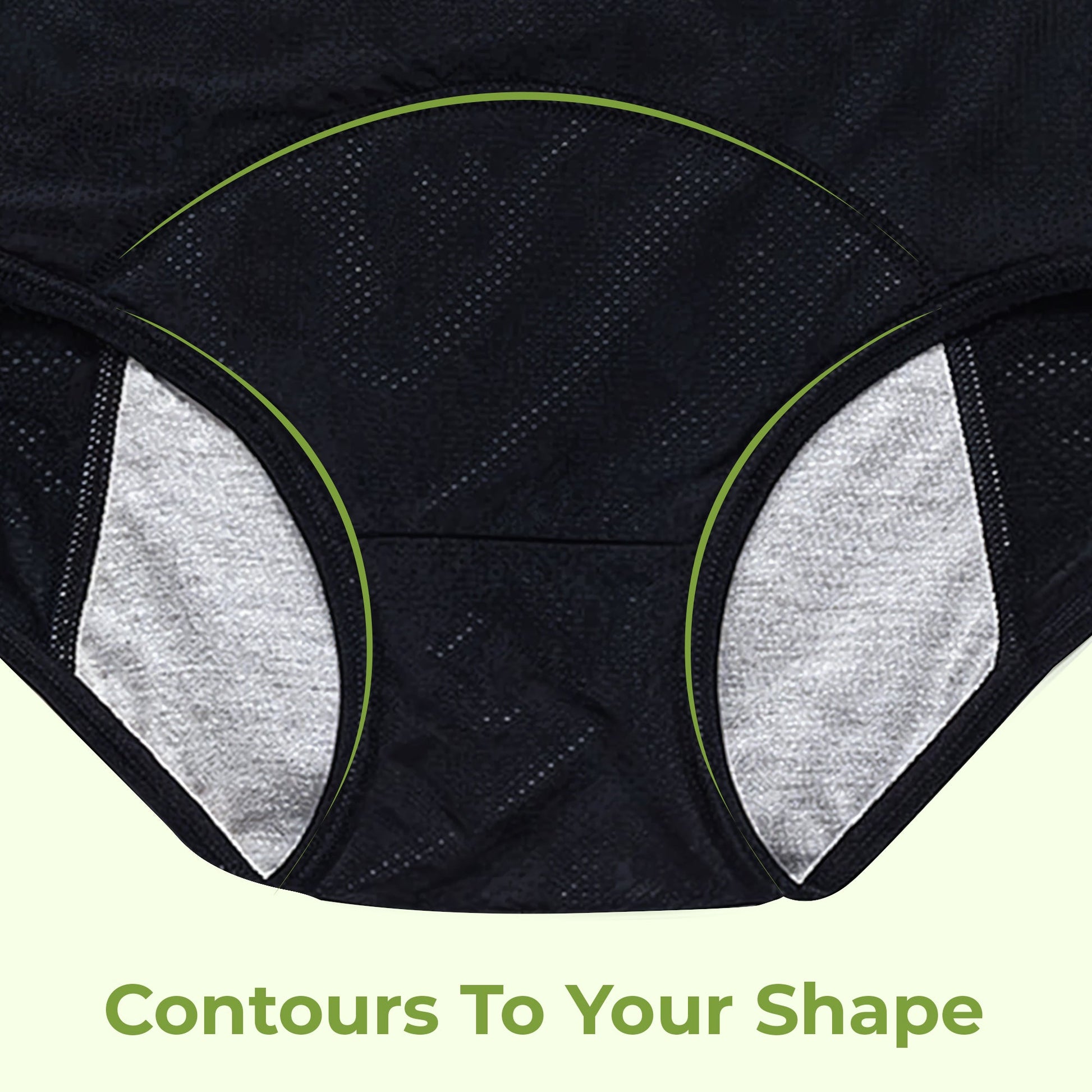 Leakproof high-waisted period panties reusable underwear
