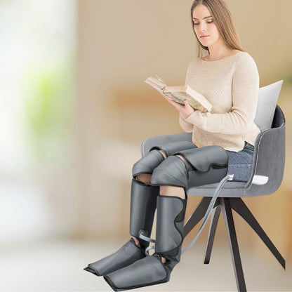 Full-leg air compression massager sequential recovery boots