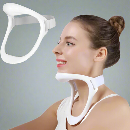 Cervical neck posture corrector stretch device for tech neck