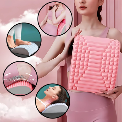 Back stretcher massager arch with vibration acupressure