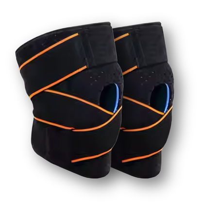 Hinged patella stabilizing knee brace for tracking issues