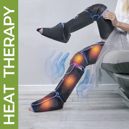 Air compression leg massager sleeves pair for both legs